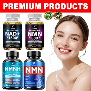 NAD+ Capsules, NMN & NMINH Pills Supplement with Resveratrol, Promote Healthy Aging, and Support Cellular Health