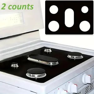 2-Pack Gas Stove Mats for Samsung Cooktops, Reusable Non-Stick Oven Mats, Easy to Clean, Keep Your Stove Clean, Kitchen Protection, Indoor Grill Accessories