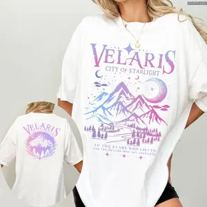 Velaris Shirt , ACOTAR Comfort Colors, City Of Starlight, Night Court T-Shirt, Sarah J Maas Apparel, Book Lover Gift Anime Inspired Tee