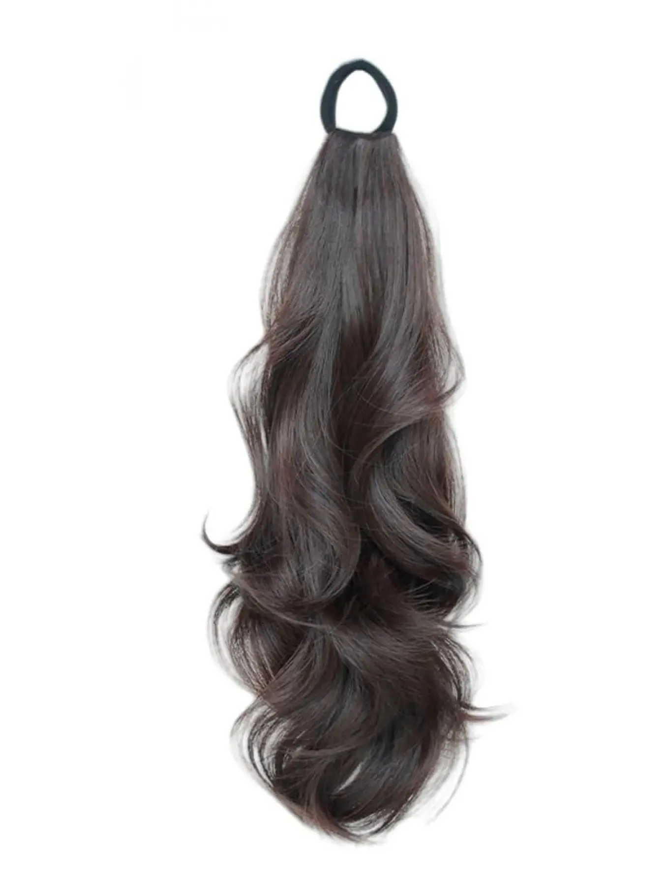 Ponytail Extension 17IN Long Wavy Ponytails with Elastic Hair Tie Looking Natural Fiber Hairpiece for Women Synthetic Fiber Extensions Synthetic Ponytail Hairpieces