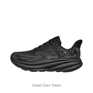 Breathable, low-top, casual off-road running shoes, men's and women's versions, black color