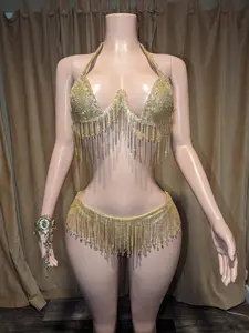 Metallic Diamond Bikini (Ready to Ship)