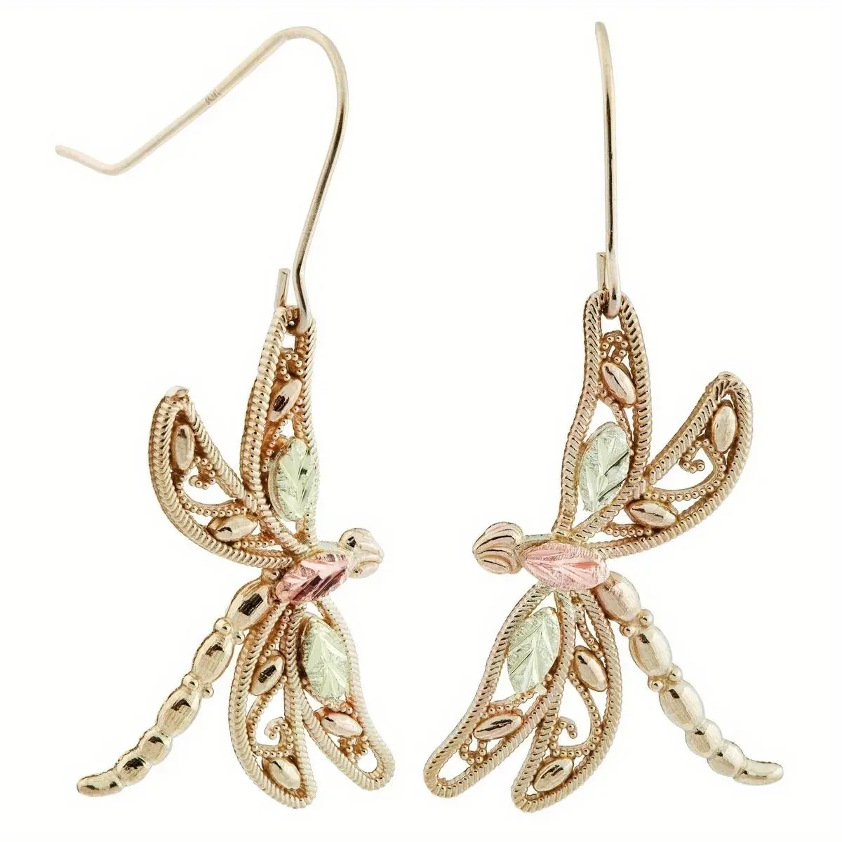 Vintage Dragonfly Design Carved Pattern Dangle Earrings Retro Bohemian Style Insect Earrings Jewelry Trendy Female Ear Ornaments