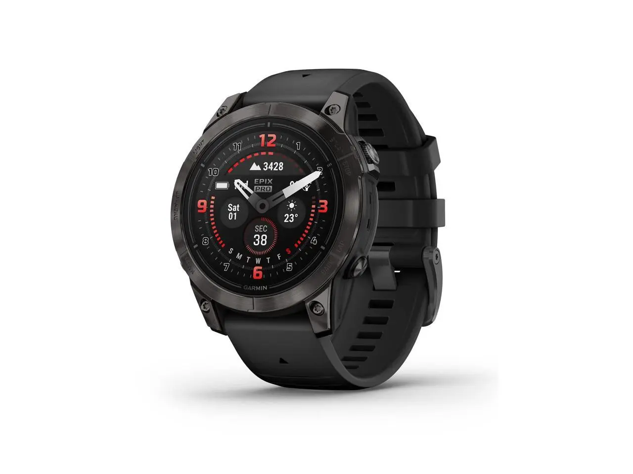 Garmin epix Pro (Gen 2) Sapphire Edition, 47mm, High Performance Smartwatch, Advanced Training Technology, Built-in Flashlight, Black
