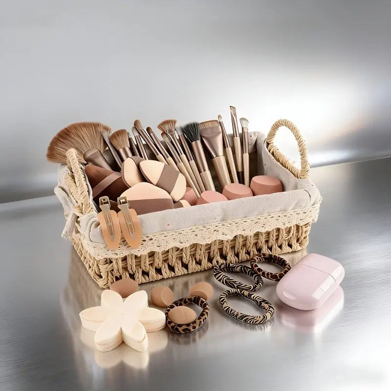Professional Makeup Brush Set, Face Brush Set, Soft Bristle Eyeshadow Brushes, Powder Blush Concealer Brow Brushes, Daily Use Cosmetic Tools, Makeup Brushes Kits
