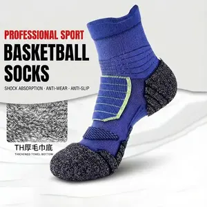 (1 pair) Unisex mid-calf socks, compression cushioning anti-blister sports socks, suitable for running, hiking, and basketball  women grippy  vacation Compression Calf Sleeves