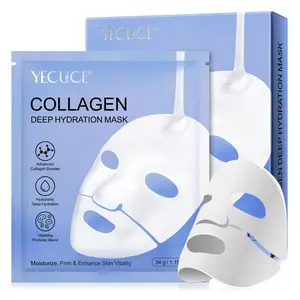 YECUCE Collagen Real Deep Mask, Hydrating Overnight Mask, Pore Minimizing, Comfort Hydrate Skincare Moisturizer, Collagen Face Masks