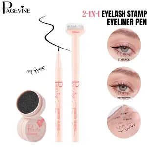 Lower Lash Stamp Eyeliner Pen Set, Multi Function Eye Makeup Tool with Left and Right Under Lash Stamp, Quick Dry Smudge Resistant Formula, Easy Natural Bottom Lash Effect for Daily Makeup and Travel Use.