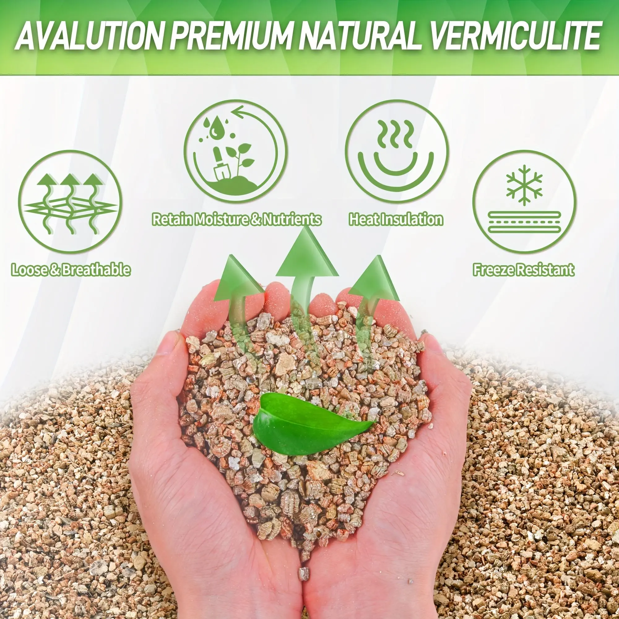 0.5 Gal Natural Horticultural Vermiculite - Loose, Breathable Planting Soil Additive, Seedling Soil Component, Moisture & Nutrient Retainer, Heat Insulating, Freeze Resistant for Houseplants, Seed Starting, 1 Gal