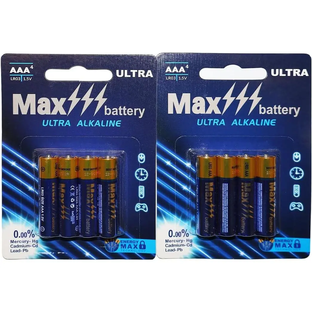 Besia LR03 1.5V AAA Batteries 8 Pack AAA Battery with Long-Lasting Power, Alkaline AAA Battery for Household and Office Device