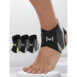 1pc Sports Ankle Support Brace, Breathable Compression Elastic Ankle Guard For Basketball, Football Anklet Gym Accessories