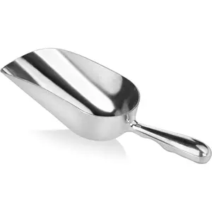 34509 - Cast  Round Bottom Bar Ice Flour Utility Scoop, 5-Ounce,  (Hand Wash Only)