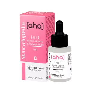 Skincyclopedia Skin Renewing Nightly Exfoliating Treatment | Anti Aging Face Serum with Glycolic Acid, Lactic Acid, and Ceramides| Dark Spot Corrector for Face