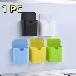 Magnetic Storage Pen Holder, 1 Count Magnetic Storage Box, Chalk Eraser Storage Box for Teaching Board, Office Stationery Supplies, Stationery Storage Organizer, Pen Slot, Stationary Organizer Holder