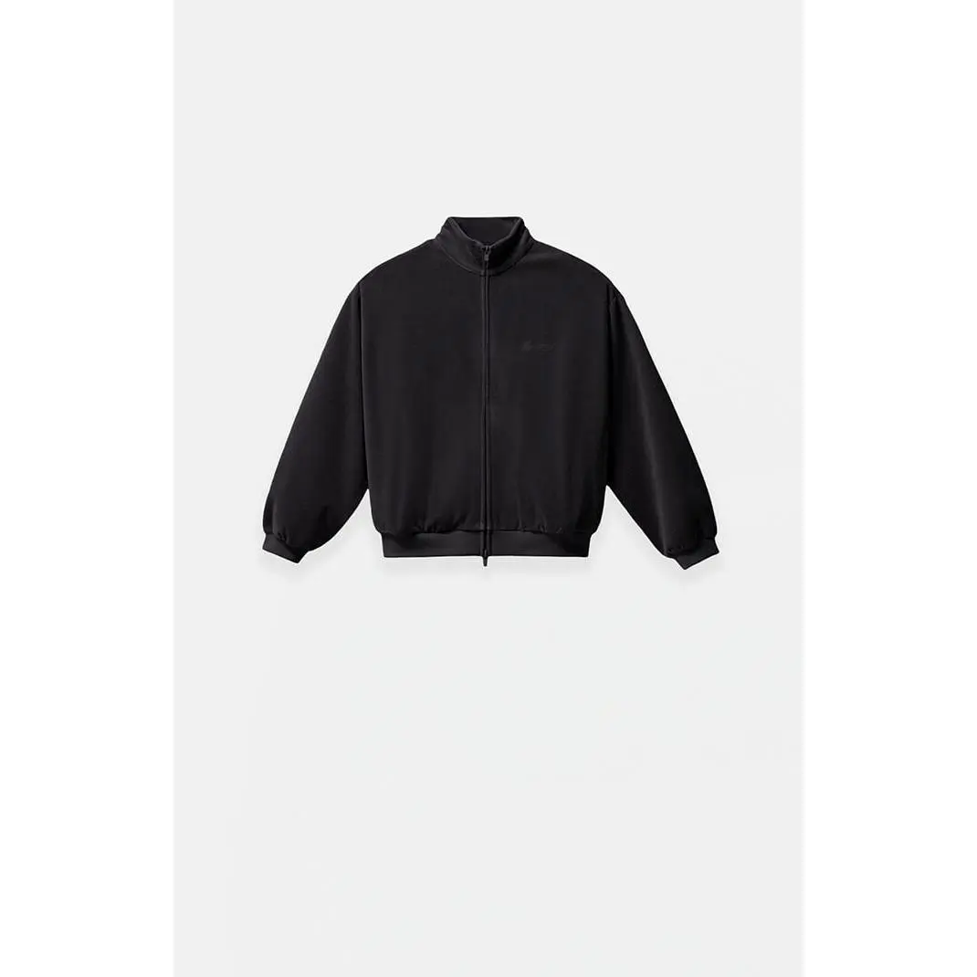 Fear of God ESSENTIALS Men's Kids Vintage Black Classic Fit Velour Track Jacket