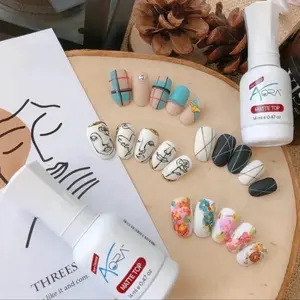 Aora Matte Top Coat 0.5oz nail care nail art prevent chrome smearing anti chrome