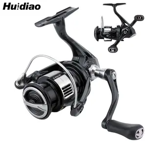 Huidiao Ultra X Lightweight Spinning Reel 1000-4000 Series 5.2:1 Gear Ratio 7+1 Double Shielded Bearings for Smooth Casting Zero Play Fishing Reel with Carbon Screw-in Single/Double Handle for Freshwater & Saltwater