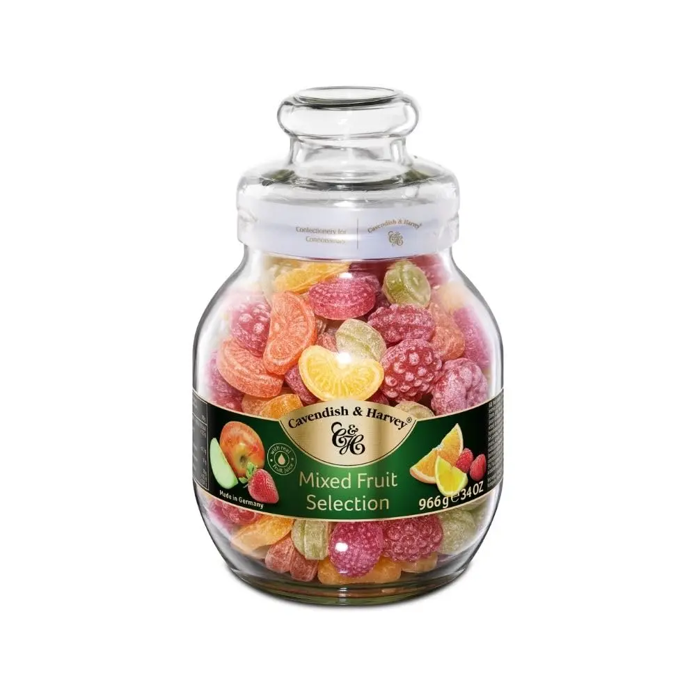 Harvey| Mixed Hard Candy Drops| 34 Ounce Jar