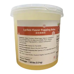 Lychee Popping Bobas - Bigger Juicier for Ultimate Lychee Goodness for Bubble Tea Smoothie Juice Shakes