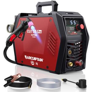 ARCCAPTAIN CUT55 Pro Plasma Cutter APP Control 55 Amp Non-Touch Pilot Arc 120V/240V Dual Voltage Large LED Display 2T/4T 3/4 Inch Cut DC Inverter IGBT High-Frequency Plasma Cutter for Stainless Steel Aluminum Iron Fabrication #fathersdaygift