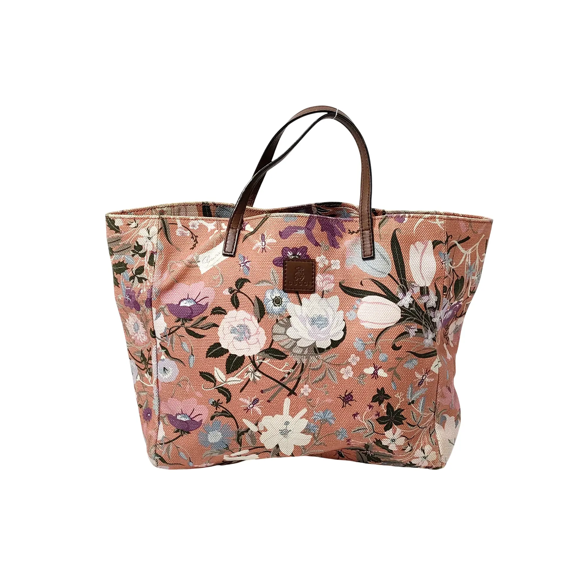 Pre-owned GUCCI canvas Tote bags Flora Tote Bag (266860789)