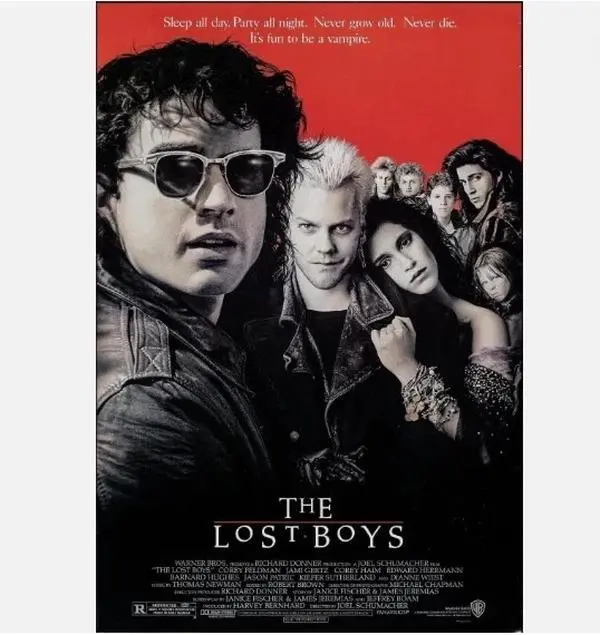 Vintage The Lost Boys 1987 Horror Movie Poster Wall Art