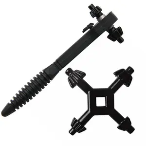 2 in 1 Drill Chuck Key Wrench, Double Ended Double Way Quick Ratchet Wrench, Hand Tool for Home & Office