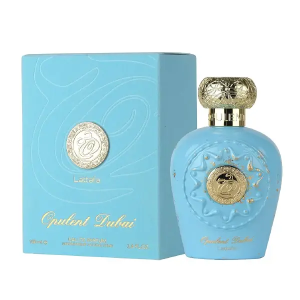 Lattafa Opulent Dubai U EDP Dubai Perfume, 3.4 oz Unisex Fragrance - Aromatic Luxurious Scent, Fruit Notes, Longlasting Formula, Saffron Infusion, Gourmand Perfume, Vanilla Scents, Edp Liquid Colognes, Adults, 2.04 Oz / 60 Ml, 3.4 Fl Oz
