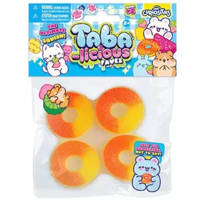 Taba-Licious Faves Squeezable Toy 1PC - Candy Themed Colorful Designs for Collecting Gifting or Squeezing Fun