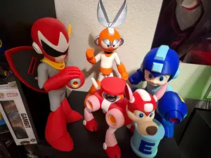 3D Printed Mega Man Figures – Retro Game Fan Art