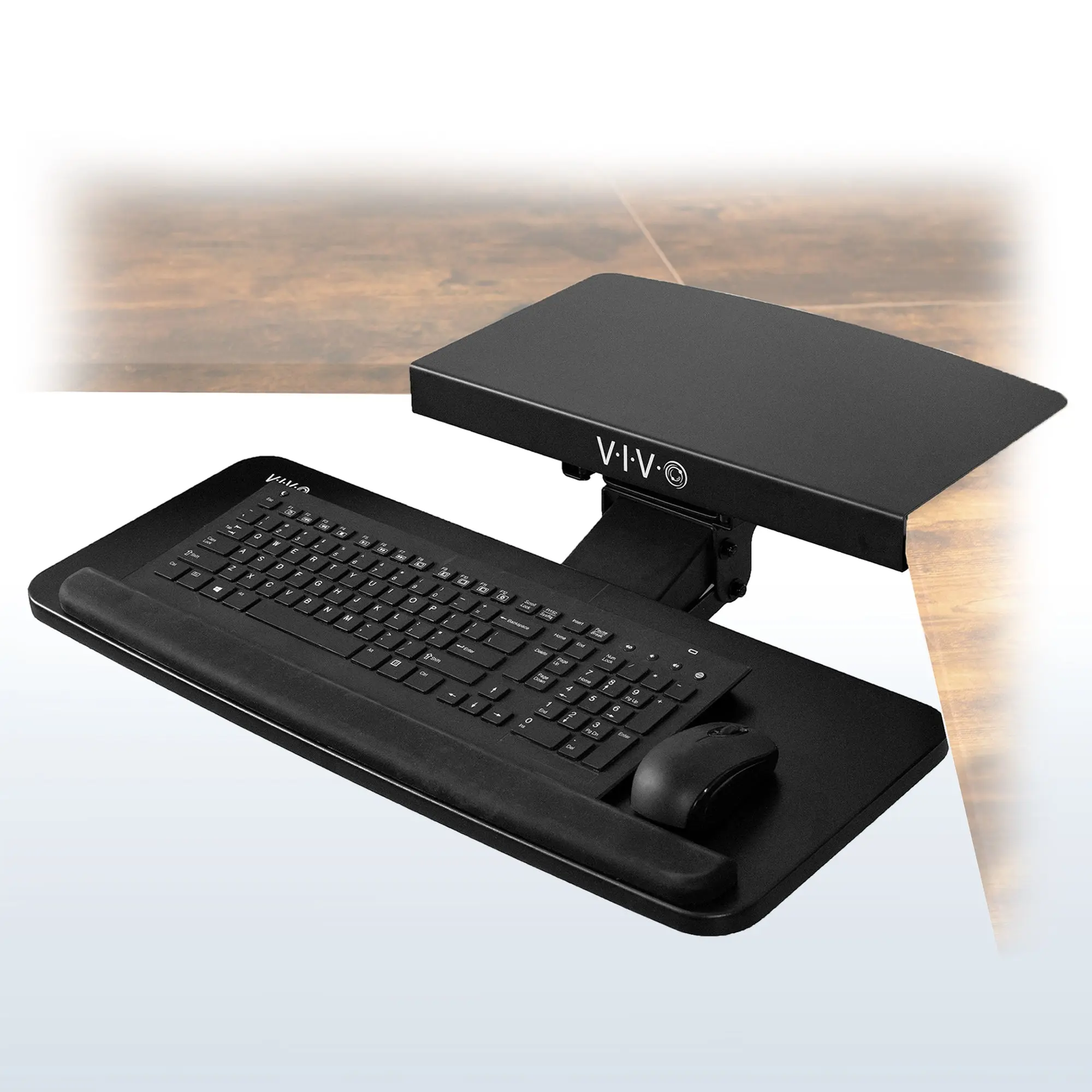 Adjustable Corner Desk Keyboard Tray - Computer Accessory for Office Equipment Use