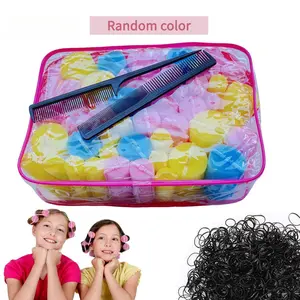 58PCS Heatless Foam Hair Rollers Set, Heatless Curlers, Heatless Curling Set, Non-Damaging Styling Tool for Women and Girls, Travel-Friendly Hair Care Accessories
