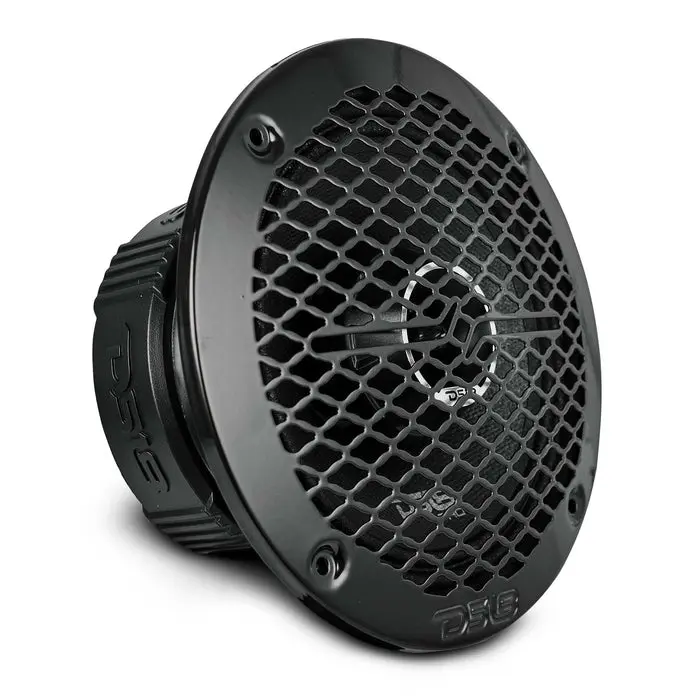 DS18 6.5-in Coaxial Mid-Range Woofer Full Range Speaker with Built-In Bullet Tweeter, Includes Grill, Water-Resistant Car Audio Sound Upgrade, 225W RMS, 450W Peak, 4-Ohm, Ferrite & Neodymium Magnets