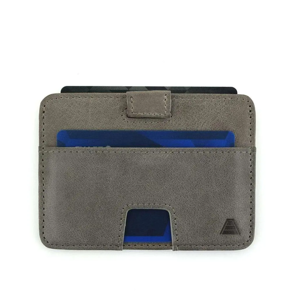 Andar Turner Men's Slim Full-Grain Leather RFID Blocking Wallet, Quick-Access Pull Tab Card Holder for Business Use