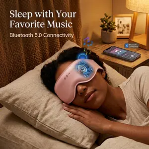 Deep Sleep 3D Bluetooth Mask  100% Blackout Sleep Headphones | Ultra-Soft Wireless Eye Cover for Side Sleepers & Travel - Perfect Self-Care Gift