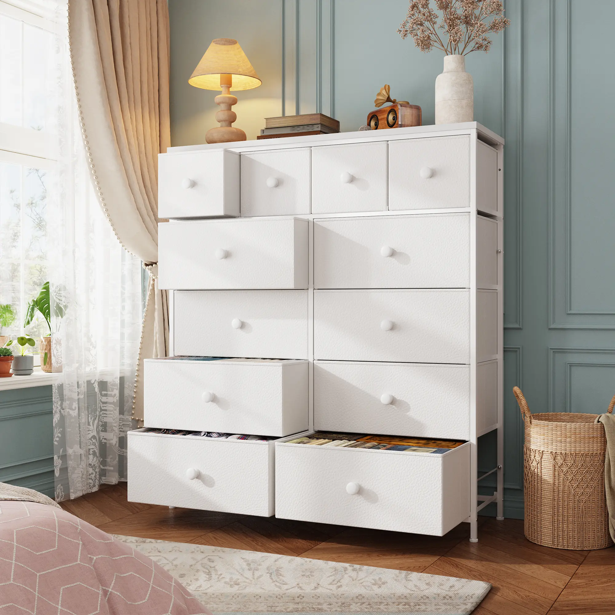 White-12 Drawer（39"W)