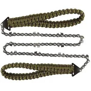 Portable Outdoor Hand Saw with Umbrella Handle, Emergency Survival Gear, Camping Foldable Chain Saw, Wood Cutting Tool, Survival Supplies