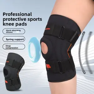 Mens Womens Knee Sleeve with Side Springs for Patella Support Knee Stabilizer Volleyball Basketball Tennis Workout Gym Hiking Knee Pain Relief Gear