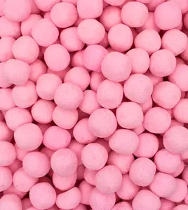 Stock Boy Swedish Strawberry Bon Bons (1/2 LB) – Imported from Sweden – Fruity, Chewy Pink Candy Balls in a Stock Boy Candy Bag