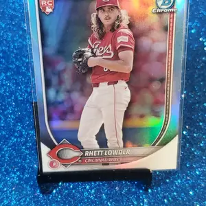 2025 Bowman Prospect Chrome #6 Rhett Lowder Refractor Red Cincinnati Reds Rookie