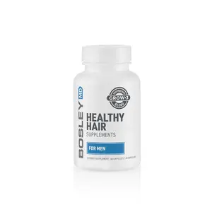 BosleyMD Healthy Hair Growth Capsules for Men with Biotin Niacin Zinc & Pumpkin Seed Extract to Combat Hair Loss