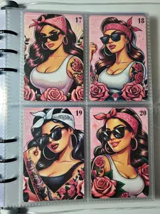100 Envelope Challenge Strong Chicana Blue