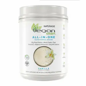 VeganSmart All-In-One Nutritional Shake Dietary Supplement | 20g Protein, Fiber, Vitamins & Omega-3 | Edible Healthcare Fitness Powder