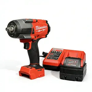 Milwaukee M18 FHIW2F12 18V Brushless Impact Wrench - 1000NM  tools High Torque, 1/2" Drive, With Battery & Charger for Heavy-Duty Workshop & Auto Repair outdoorfun, Brushless Power Wrench, Cordless Socket Wrench