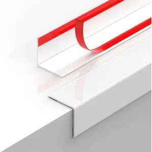 2PCS Self Adhesive Wall Corner Protectors Guards for Wall Edge Protection, Easy to Apply No Tools Needed, Pure White 35.4"x1.18"