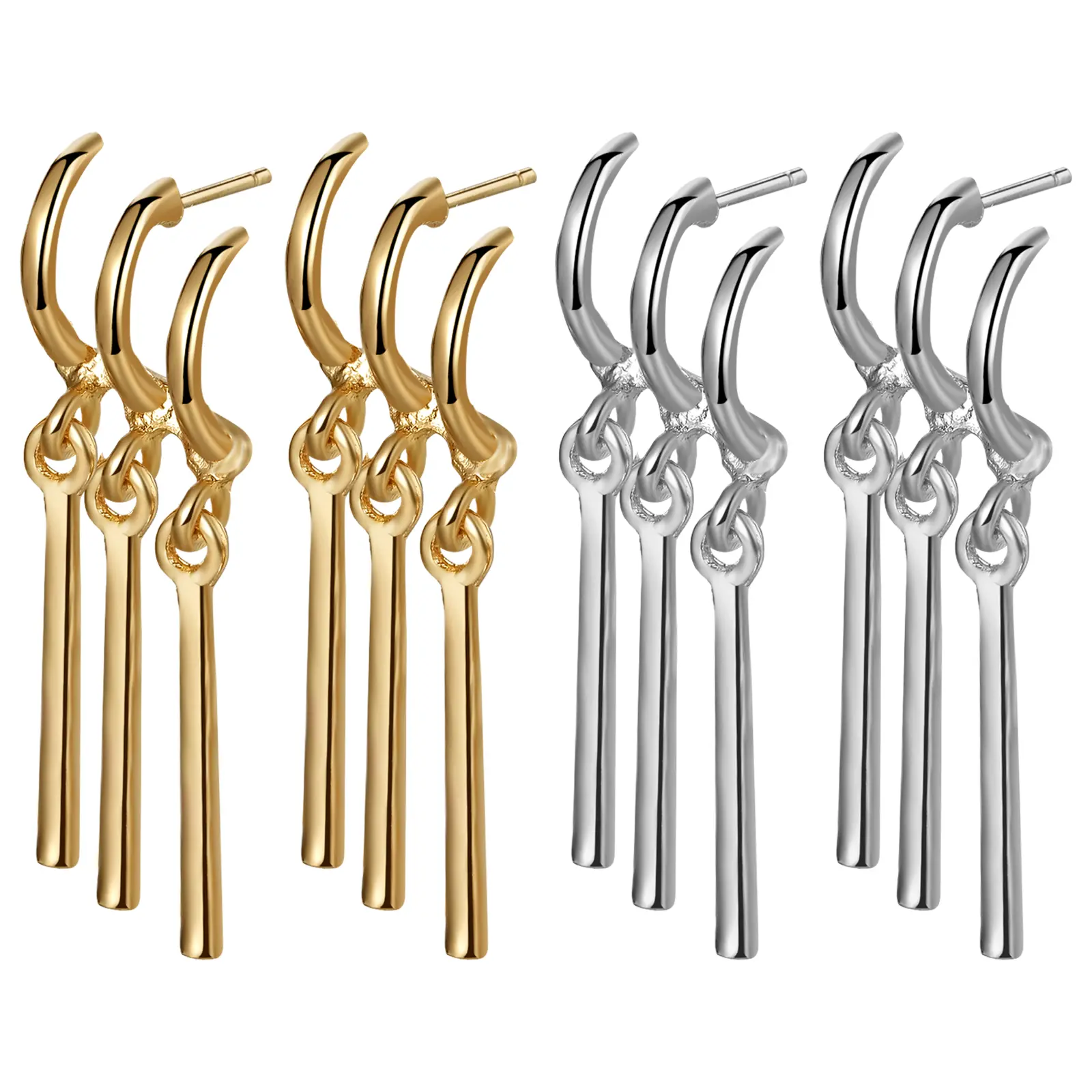 OIDEA Roronoa Zoro Manga-Inspired Dangling Earrings - Stainless Steel Hypoallergenic Post Jewelry, Men's Fashion Accessory Gift for Anime Fans, Hypoallergenic Post Earrings, Japanese Anime Jewelry, Men's Earrings