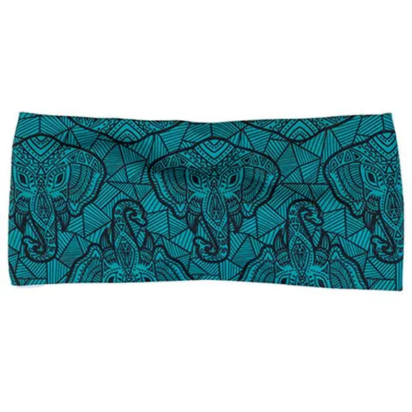 CVG Sports Headband - Stretchy, Durable 9x2 in Thicker Fit Synthetic Polyester Hairband for Athletic Activities, Stays Put Stretchy Band