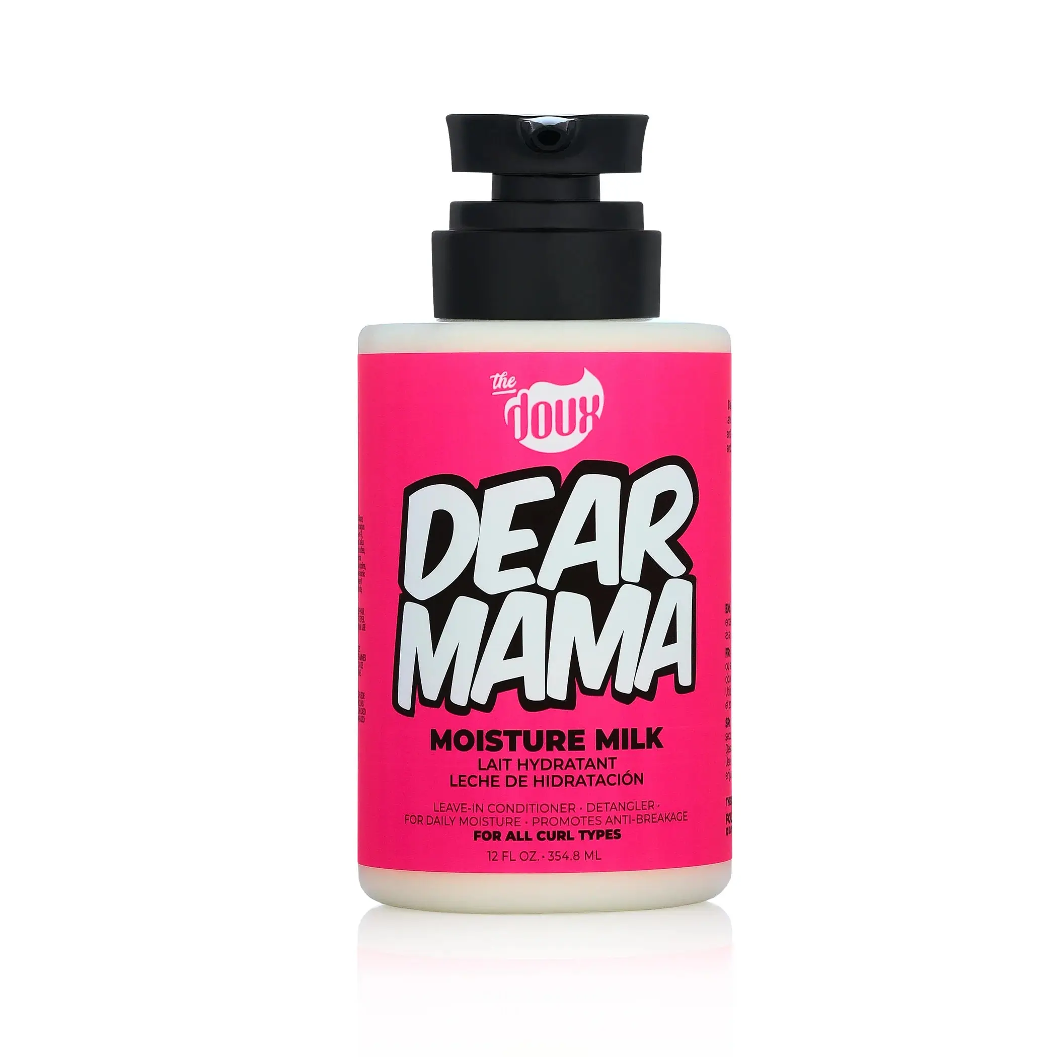 The Doux Dear Mama Pineapple Hydrating Body Milk Moisturizer - 12 oz, Boosts Skin Moisture, Body Care, Hydration Boost, Cruelty Free, Detangles Hair, Hair Care, Aromatic Pineapple Body Lotions & Creams