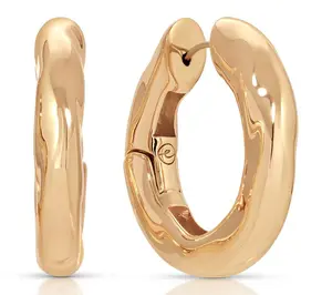 Ettika Molten Hoop Earrings