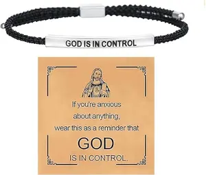 【Father's Day Gift】Inspire Bracelet GOD IS IN CONTROL - Elegant Design with Unique Patterns and Letters